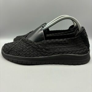 Bobs Flats‎ Women’s Size 9 Black Woven Weave Slip On 31860